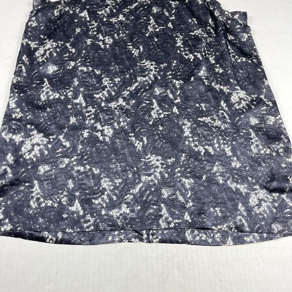 Theory Womens Abstract Print Silk Tank Top Medium Work Casual Lightweight Blouse - Picture 2 of 10